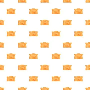 Sand castle toy repeat pattern for summer fun Illustrazione stock