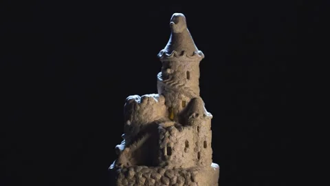 Sand Castle with Windows Video stock 251273479