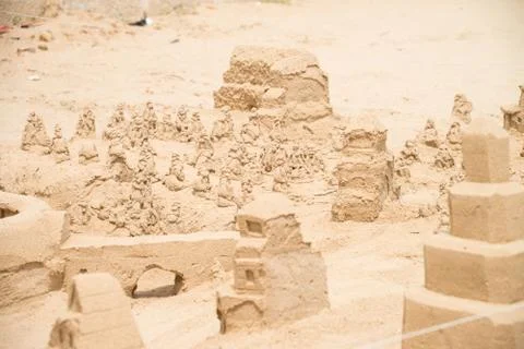 Sand castles Stock-Fotos