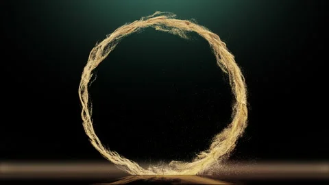 Sand Circle loop Stock Footage 230842935