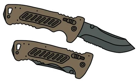 The sand clasp bowie Stock Illustration