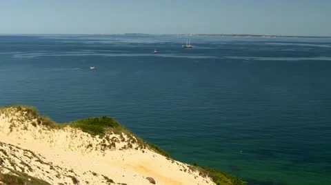 Sand Cliffs Martha's Vineyard; 6 Stock-Footage 12253455