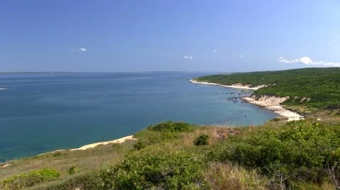 Sand Cliffs Martha's Vineyard Video stock 12253180
