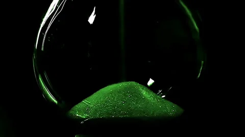 Sand Clock-Changing Color Stock Footage 35329927