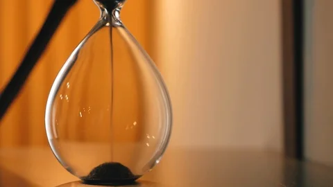 Sand clock. Close up Stock Footage 104627294