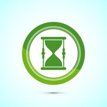 Sand clock icon design illustration. Hourglass symbol, Time measuring sign,.. Ilustración de archivo