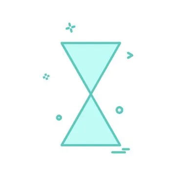 Sand clock icon design vector Stock Illustration