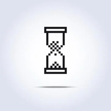 Sand clock icon Stock Illustration