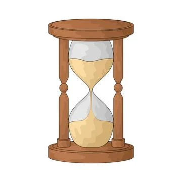 Sand clock illustration Stock Illustration