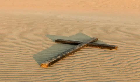 Sand Cross Stock Photos