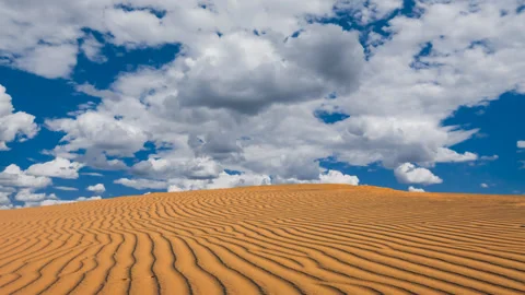 Sand desert, time lapse scene Stock Footage 169245889