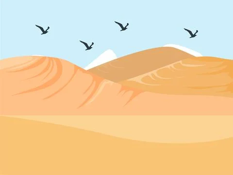 Sand Dune Concept Illustration Stock Illustration