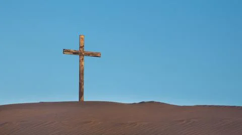 Sand dune cross Stock Photos