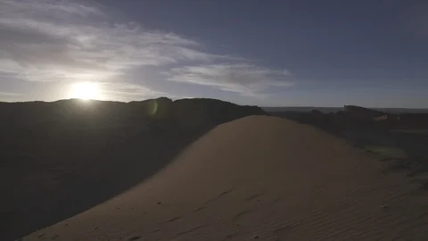Sand dune in desert 库存影片 121727034