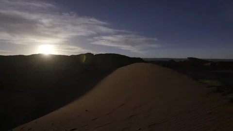 Sand dune in desert 库存影片 121727036
