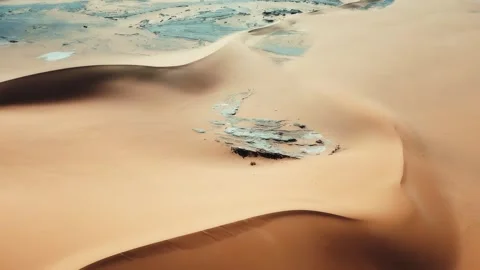 Sand dune in desert Stock Footage 281168237