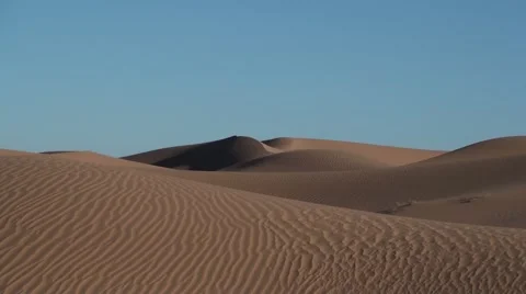 Sand dune in the desert in Morocco Stock Footage 52895070