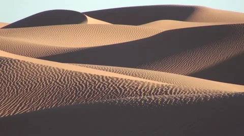 Sand dune in the desert in Morocco Stock Footage 52929809