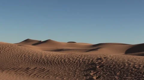 Sand dune in the desert in Morocco Stock Footage 52932790