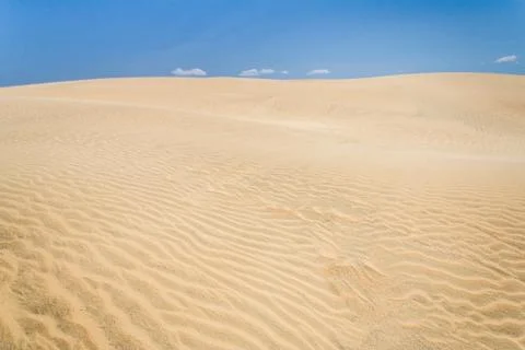 Sand dune of desert Stock Photos