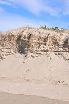 Sand Dune Erosion Stock Photos