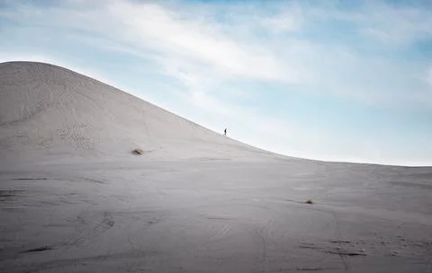 Sand Dune Hike Stock Photos