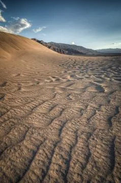Sand dune look like a wave Stock Photos