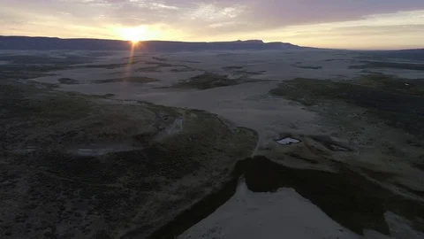 Sand dune sunrise Stock Footage 96356635