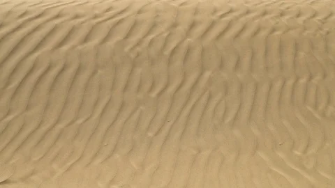 Sand, Dune, Wandering dune. Close Up Video footage of the sand with waves in a Stock-Footage 117428301