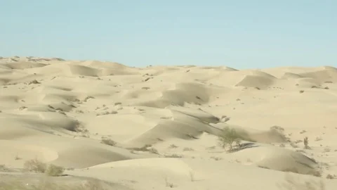 Sand Dunes Algodones Driving 1 Stock Footage 79044486