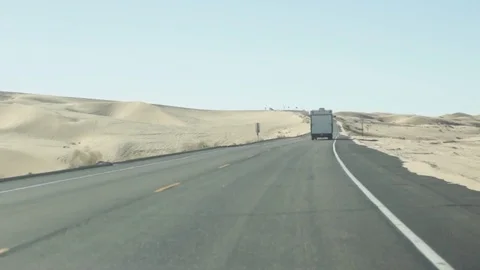 Sand Dunes Algodones Driving 3 Stock Footage 79044513