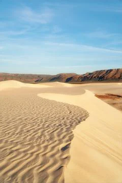 Sand Dunes along the south coast of Socotra, Yemen, taken in November 2021 Stock Photos