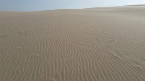 Sand Dunes and Desert, Qatar Video stock 289640853