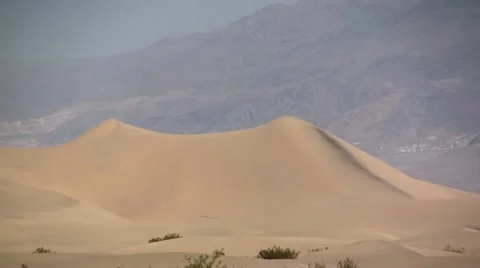 Sand Dunes, Death Valley NP (zoom out) Stock Footage 11290914