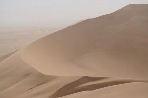 Sand dunes in the desert in Namibia Stock Photos