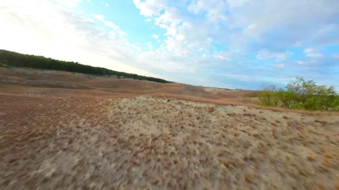 Sand Dunes Drone Flyover Stock Footage 246913913