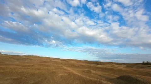 Sand Dunes Drone Flyover Stock Footage 246913945