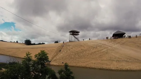 Sand Dunes Stock Footage 194458006
