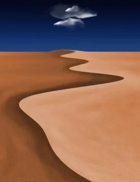 Sand Dunes Illustrazione stock