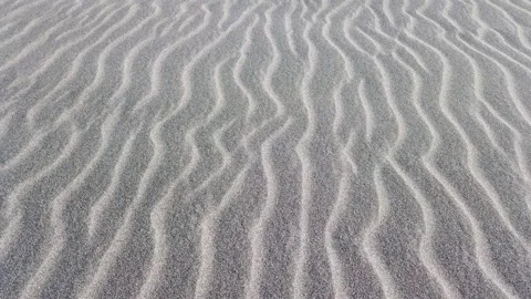 Sand Dunes Patterns on the beach Stock Footage