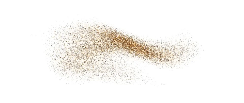 Sand dust powder splash. Flowing speckles and particles wavy texture. Ground Stock Illustration
