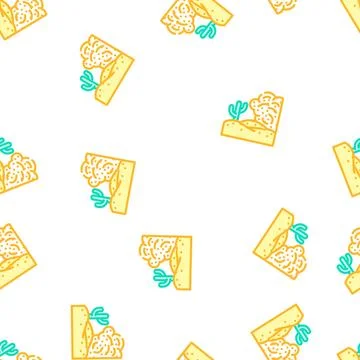Sand egypt desert vector seamless pattern Stock Illustration