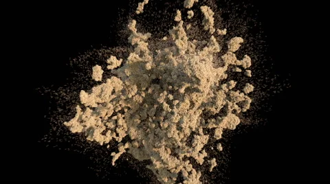 Sand explosion Stock Footage 53557501