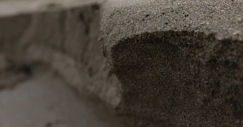 Sand Falling And Breaking Apart Video stock 70903205