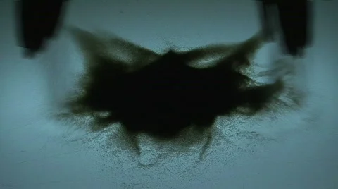 Sand falling on lightbox Vídeo Stock 783707