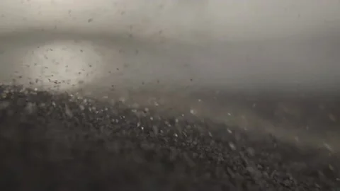 Sand falling in macro Stock Footage 239921558