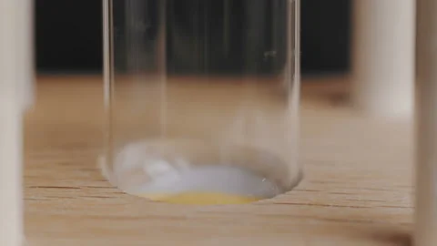 Sand falls to the bottom of the sand timer Stock-Footage 96282122