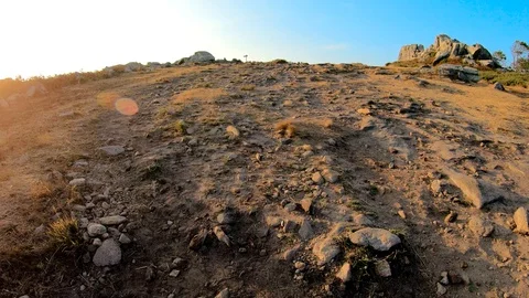 SAND FIELD WITH SKY Stock Footage 94230445