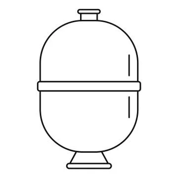 Sand filter pump pool icon, outline style Stock Illustration