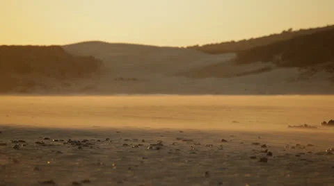 Sand Floating on the Beach Видео 22695935